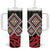 Kia Ora Aotearoa Tumbler With Handle 2025 Pasifika Maori Taniko Motifs