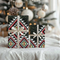 Kia Ora Aotearoa Wrapping Paper 2025 Pasifika Maori Taniko Motifs - Polynesian Pride