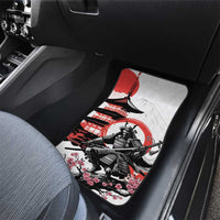 Japanese Samurai Warrior Enso Car Mats Japan Pagoda Sakura Watercolor - Polynesian Pride