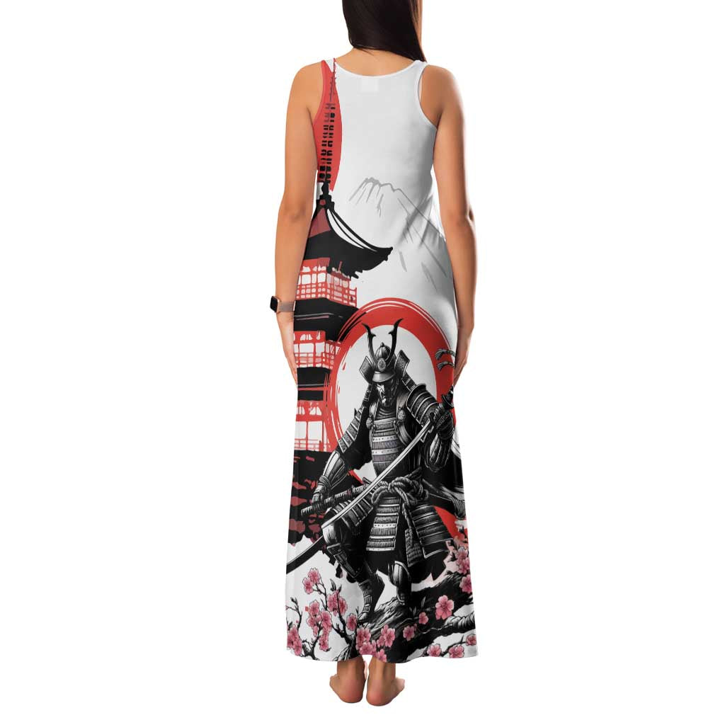 Japanese Samurai Warrior Enso Family Matching Tank Maxi Dress and Hawaiian Shirt Japan Pagoda Sakura Watercolor LT14 - Polynesian Pride