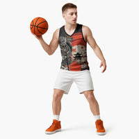 Japanese Dragon Katana Enso Basketball Jersey Japan Pagoda Seamless Cloud - Polynesian Pride