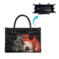 Japanese Dragon Katana Enso Leather Bag Japan Pagoda Seamless Cloud - Polynesian Pride