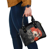 Japanese Dragon Katana Enso Shoulder Handbag Japan Pagoda Seamless Cloud - Polynesian Pride