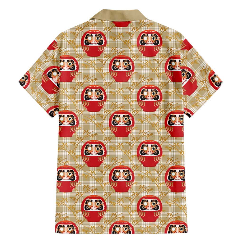 Japanese Daruma Doll Family Matching Mermaid Dress and Hawaiian Shirt Palaka With Seamless Bamboo Pattern - Polynesian Pride