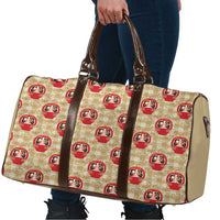 Japanese Daruma Doll Travel Bag Palaka With Seamless Bamboo Pattern - Polynesian Pride