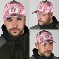 Japanese Daruma Doll Palaka Classic Cap Cherry Blossoms With Shell Lei LT14 - Polynesian Pride