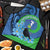New Zealand Chatham Islands Apron Wharekauri Forget Me Not With Black Robin - Polynesian Pride