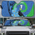 New Zealand Chatham Islands Auto Sun Shade Wharekauri Forget Me Not With Black Robin - Polynesian Pride