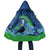 New Zealand Chatham Islands Cloak Wharekauri Forget Me Not With Black Robin - Polynesian Pride