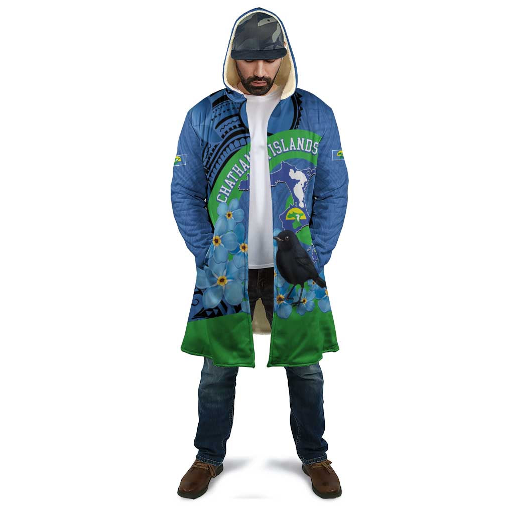 New Zealand Chatham Islands Cloak Wharekauri Forget Me Not With Black Robin - Polynesian Pride