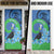 New Zealand Chatham Islands Door Cover Wharekauri Forget Me Not With Black Robin - Polynesian Pride
