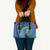 New Zealand Chatham Islands Leather Bag Wharekauri Forget Me Not With Black Robin - Polynesian Pride