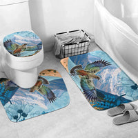 New Zealand South Island Bathroom Set Te Waipounamu Aoraki Kea Bird - Polynesian Pride
