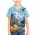 New Zealand South Island Family Matching Mermaid Dress and Hawaiian Shirt Te Waipounamu Aoraki Kea Bird