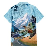 New Zealand South Island Family Matching Short Sleeve Bodycon Dress and Hawaiian Shirt Te Waipounamu Aoraki Kea Bird LT14 - Polynesian Pride