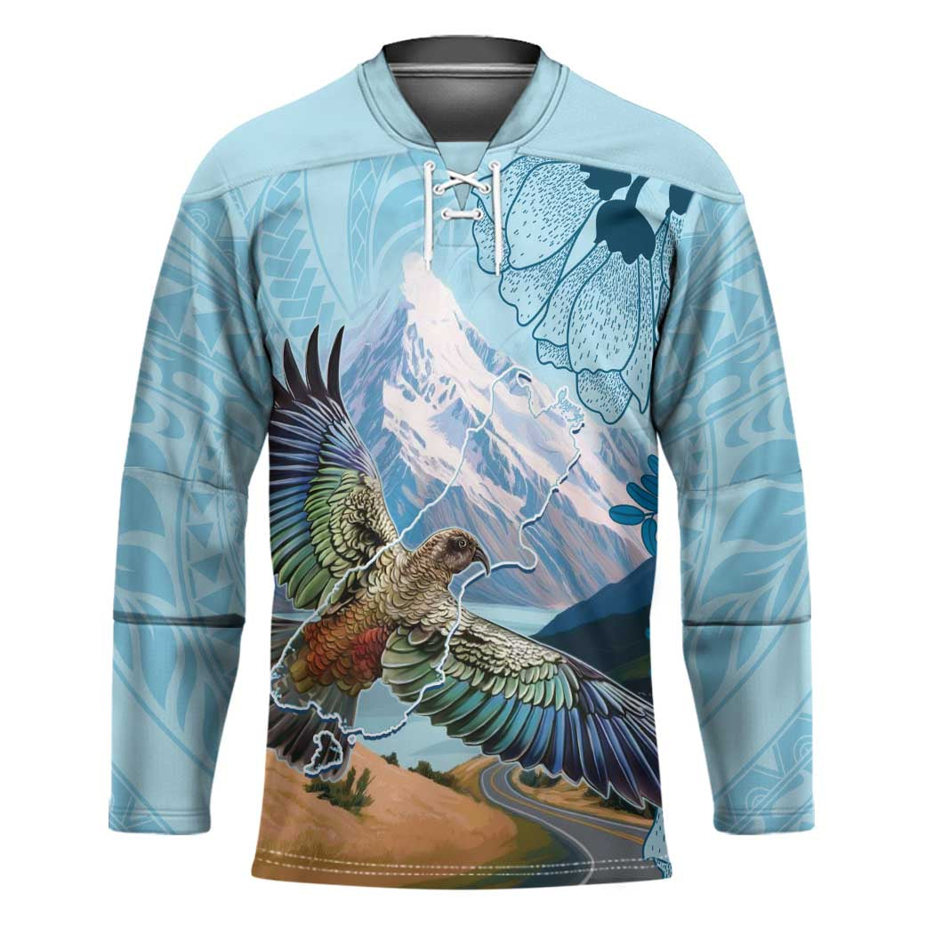 New Zealand South Island Hockey Jersey Te Waipounamu Aoraki Kea Bird - Polynesian Pride
