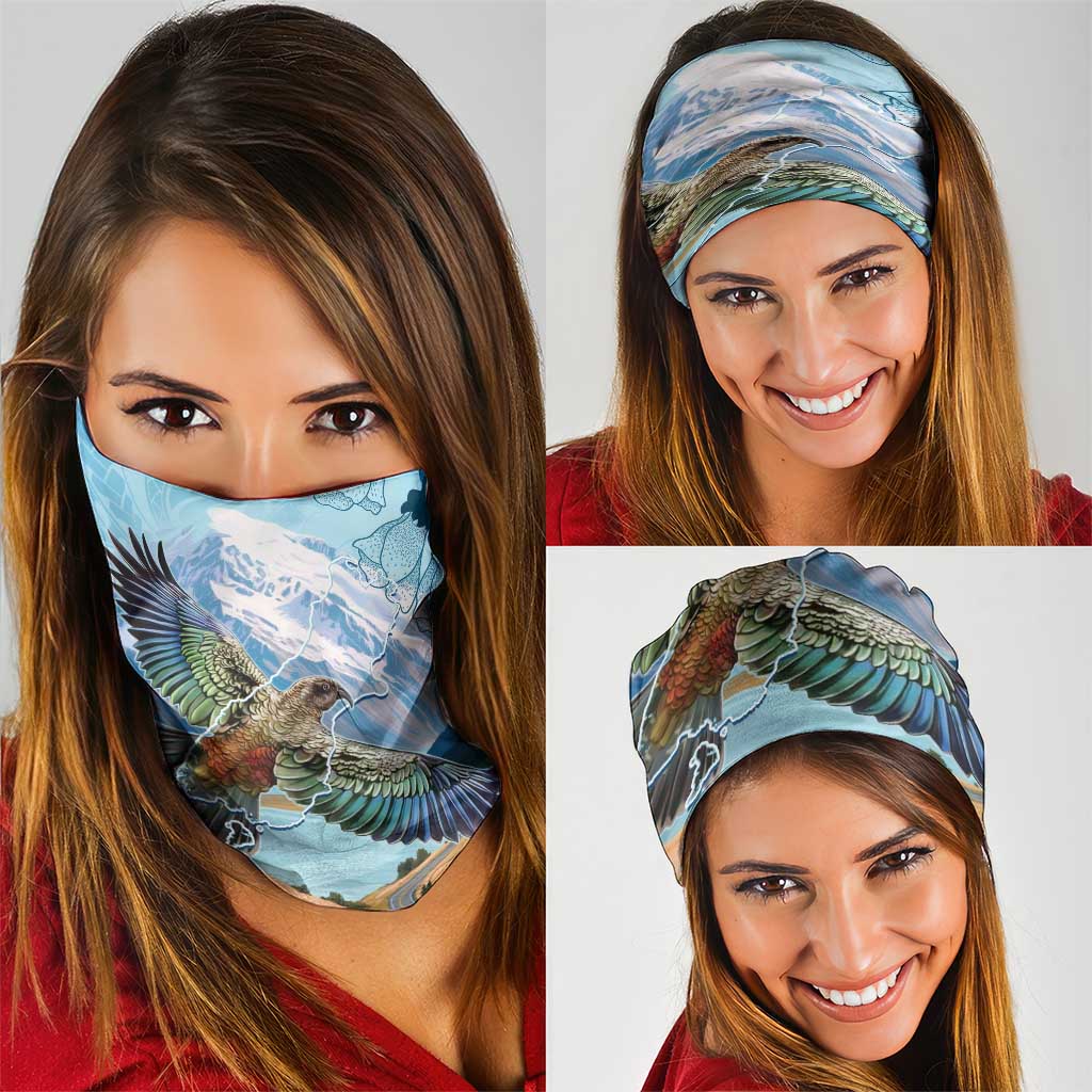 New Zealand South Island Neck Gaiter Te Waipounamu Aoraki Kea Bird - Polynesian Pride