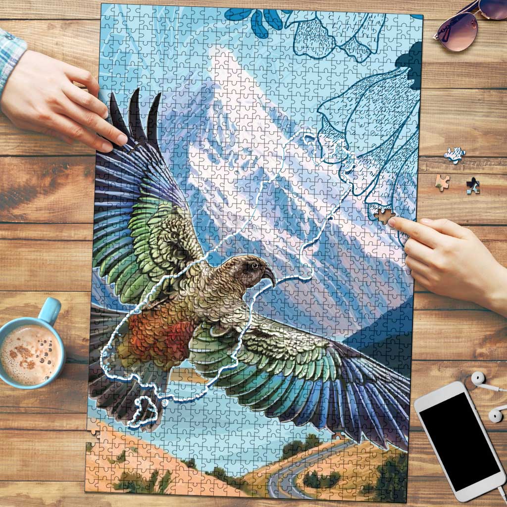 New Zealand South Island Puzzle Te Waipounamu Aoraki Kea Bird - Polynesian Pride