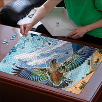 New Zealand South Island Puzzle Te Waipounamu Aoraki Kea Bird - Polynesian Pride
