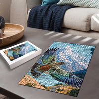 New Zealand South Island Puzzle Te Waipounamu Aoraki Kea Bird - Polynesian Pride
