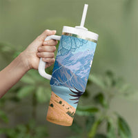 New Zealand South Island Tumbler With Handle Te Waipounamu Aoraki Kea Bird