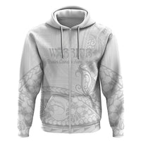 Polynesia Brain Cancer Awareness Zip Hoodie In May We Wear Grey