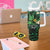 Polynesia Mental Health Awareness Tumbler With Handle Green Ribbon Be Kind To Your Mind