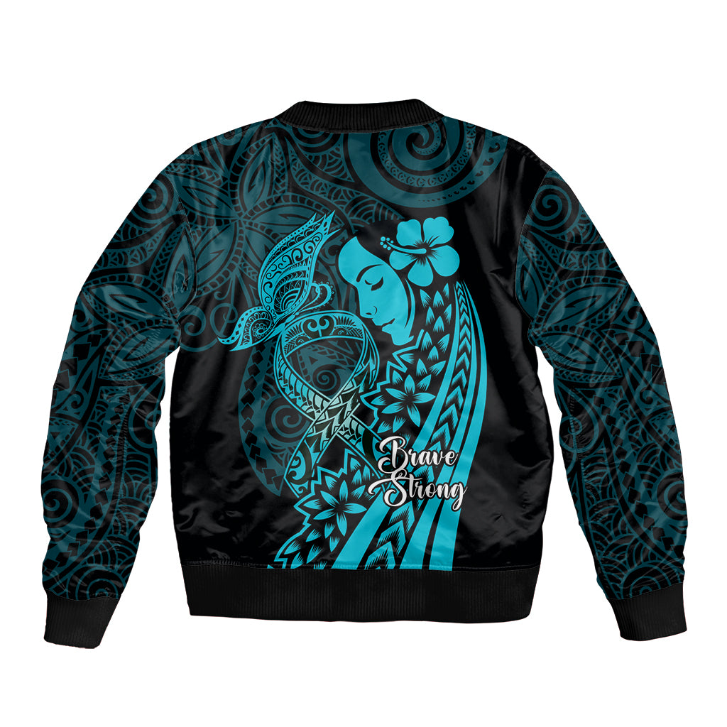 Polynesia World Ovarian Cancer Day Bomber Jacket You Matter Polynesian Women