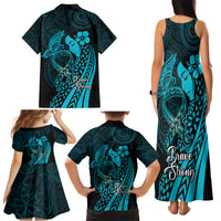 Polynesia World Ovarian Cancer Day Family Matching Tank Maxi Dress and Hawaiian Shirt You Matter Polynesian Women