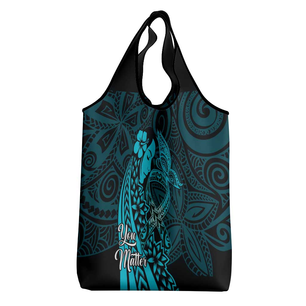 Polynesia World Ovarian Cancer Day Grocery Bag You Matter Polynesian Women