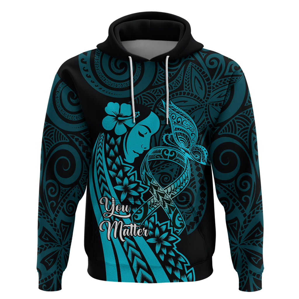 Polynesia World Ovarian Cancer Day Hoodie You Matter Polynesian Women