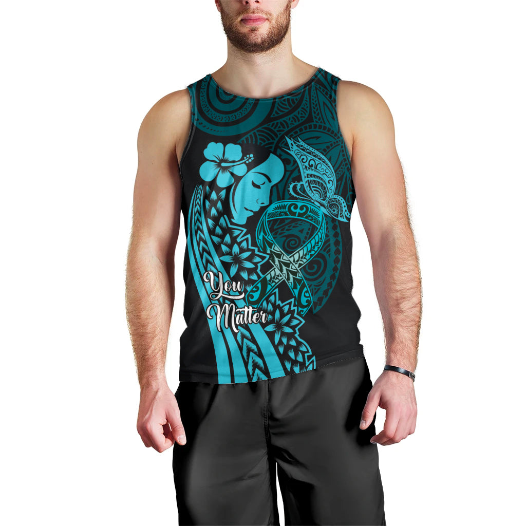 Polynesia World Ovarian Cancer Day Men Tank Top You Matter Polynesian Women