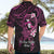 Polynesia Breast Cancer Awareness Hawaiian Shirt Pink Ribbon No One Fights Alone - Black