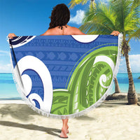 Southland New Zealand Beach Blanket Maori Koru Flag Color