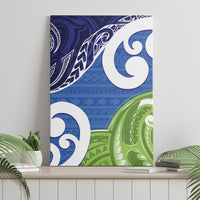 Southland New Zealand Canvas Wall Art Maori Koru Flag Color