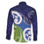 Southland New Zealand Family Matching Long Sleeve Bodycon Dress and Hawaiian Shirt Maori Koru Flag Color