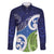 Southland New Zealand Family Matching Mermaid Dress and Hawaiian Shirt Maori Koru Flag Color