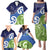 Southland New Zealand Family Matching Puletasi and Hawaiian Shirt Maori Koru Flag Color