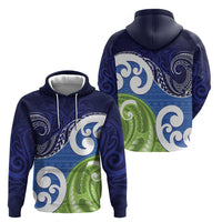 Southland New Zealand Hoodie Maori Koru Flag Color