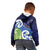 Southland New Zealand Kid Hoodie Maori Koru Flag Color