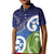 Southland New Zealand Kid Polo Shirt Maori Koru Flag Color