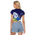 Southland New Zealand Raglan Cropped T Shirt Maori Koru Flag Color