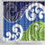 Southland New Zealand Shower Curtain Maori Koru Flag Color