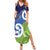 Southland New Zealand Summer Maxi Dress Maori Koru Flag Color