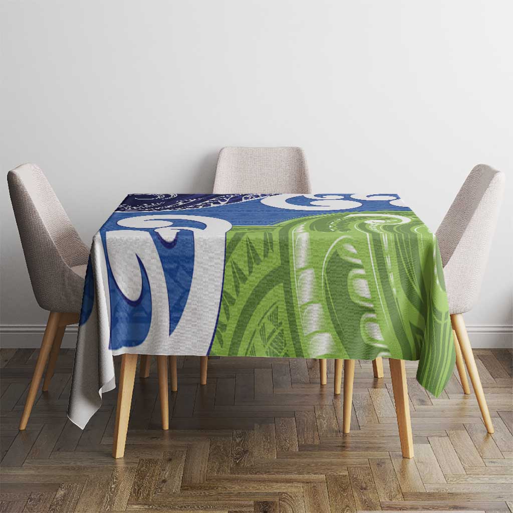 Southland New Zealand Tablecloth Maori Koru Flag Color