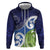 Southland New Zealand Zip Hoodie Maori Koru Flag Color