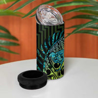 Southland Takehe Pounama 4 in 1 Can Cooler Tumbler Aotearoa Poutama Paua Shell Fern