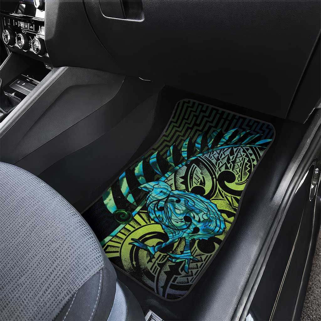 Southland Takehe Pounama Car Mats Aotearoa Poutama Paua Shell Fern