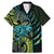 Southland Takehe Pounama Family Matching Mermaid Dress and Hawaiian Shirt Aotearoa Poutama Paua Shell Fern