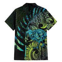 Southland Takehe Pounama Family Matching Mermaid Dress and Hawaiian Shirt Aotearoa Poutama Paua Shell Fern LT14 - Polynesian Pride